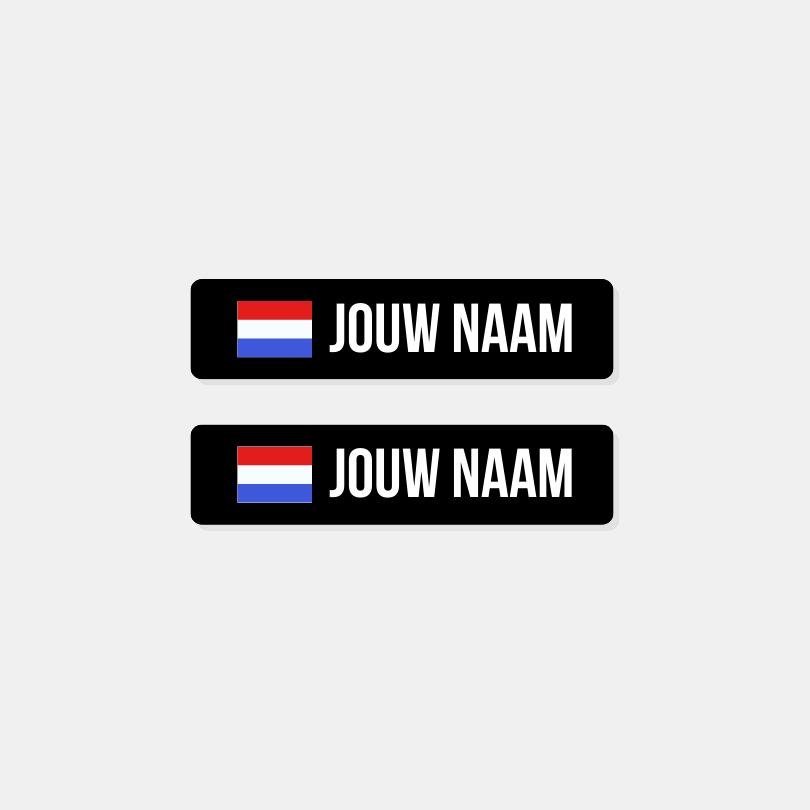 Fiets sticker (set van 2) | Keuze uit diverse vlaggen!