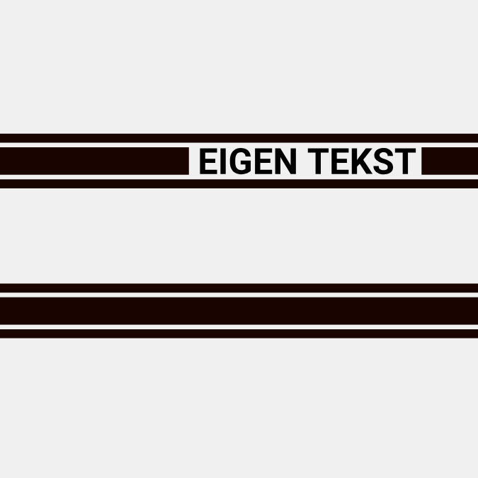 Racing Stripes | Toronto | Met eigen tekst! | Set van 2 strips