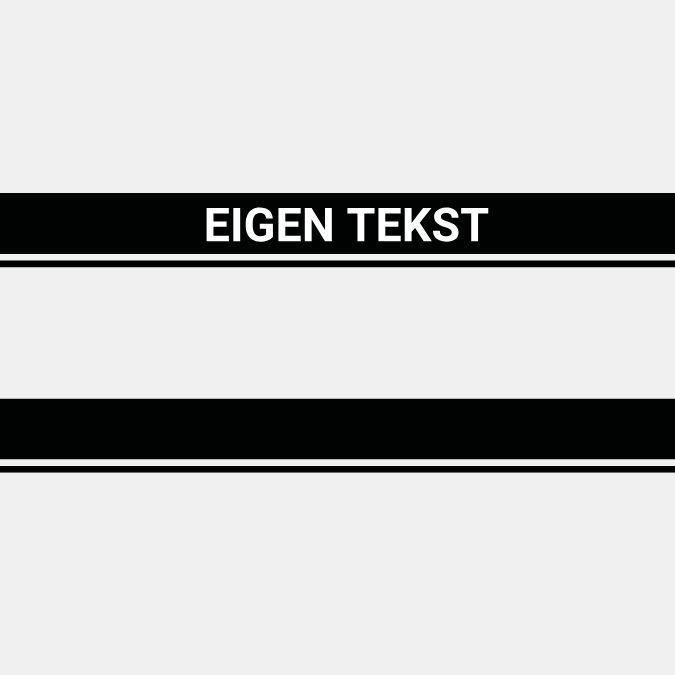 Racing Stripes | Jeddah | Met eigen tekst! | Set van 2 strips