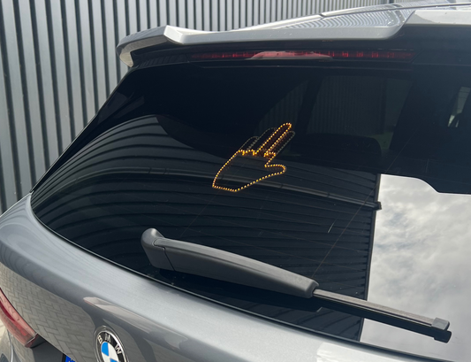 Hand led sticker