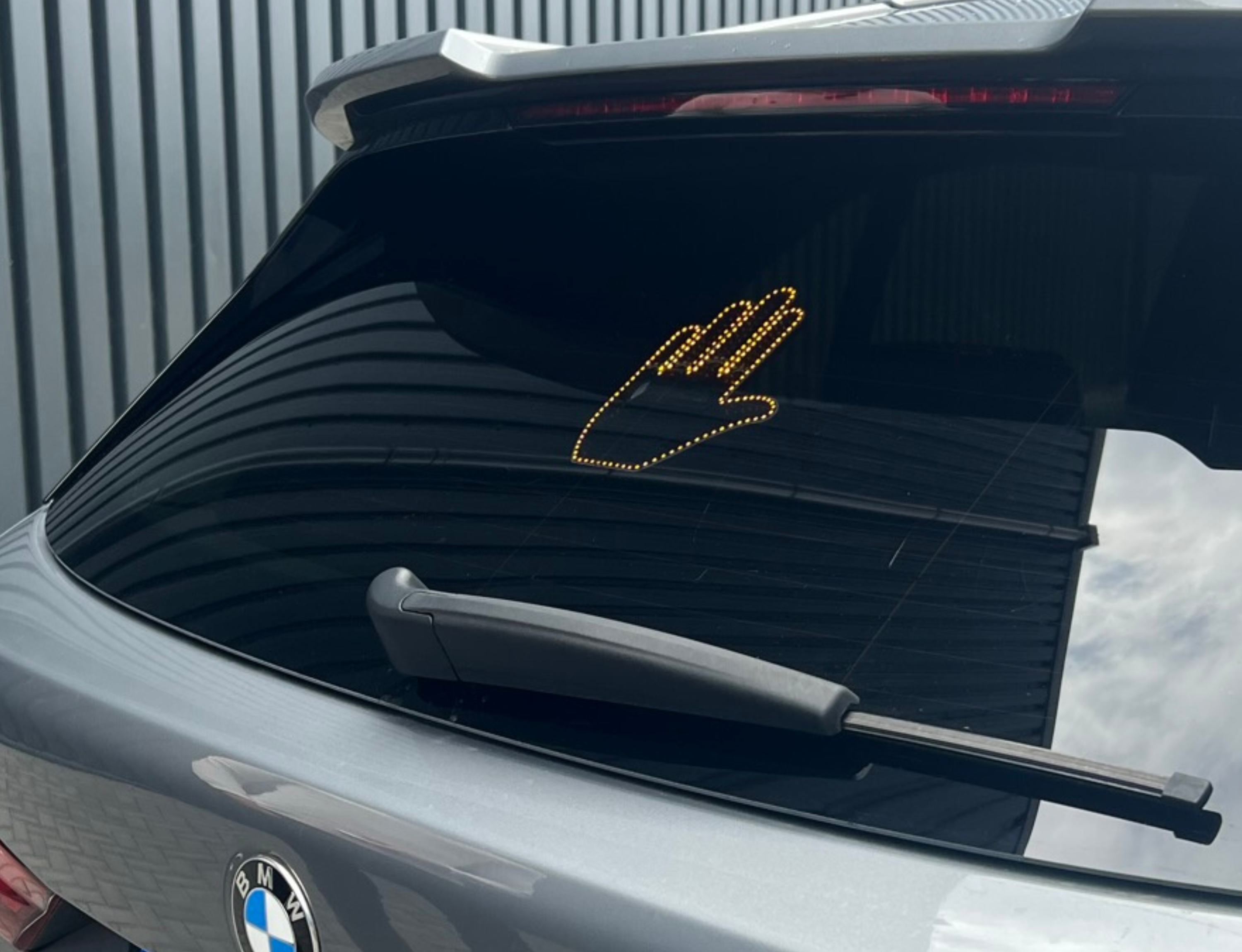 Hand led sticker