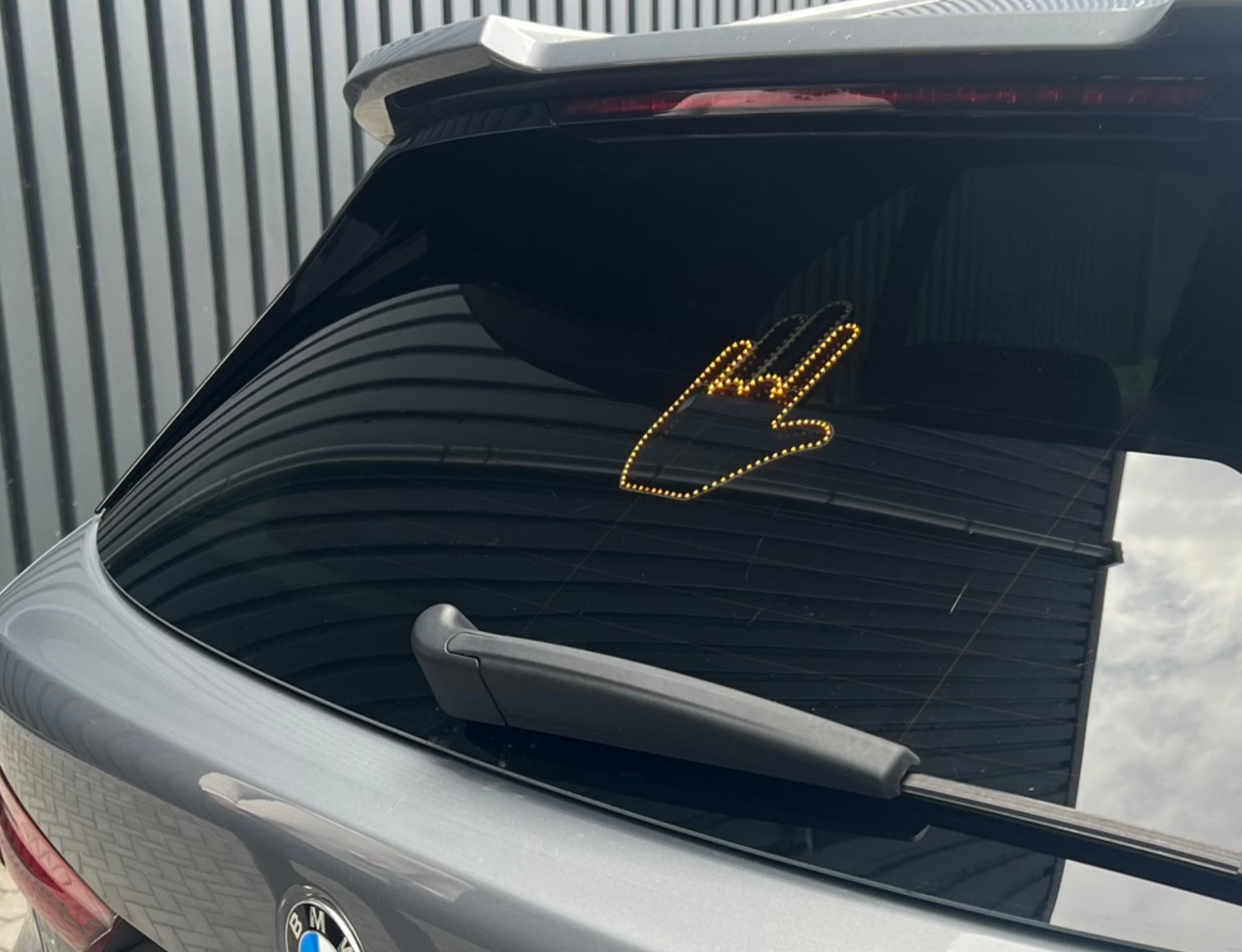 Hand led sticker