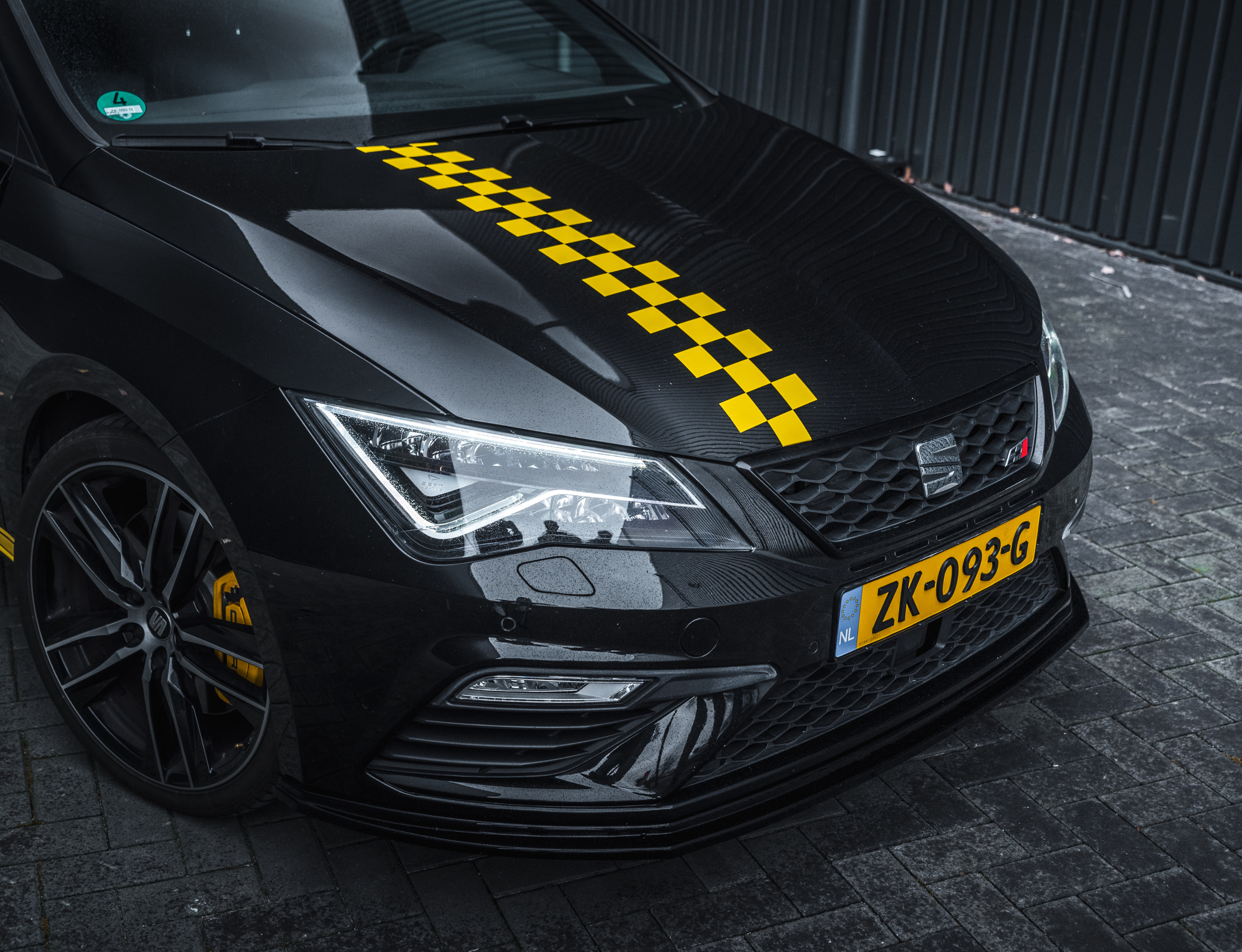 Motorkap striping | Racevlag
