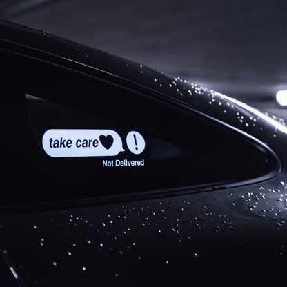 Take care led sticker