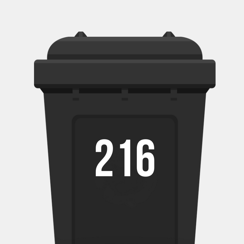 Container stickers.