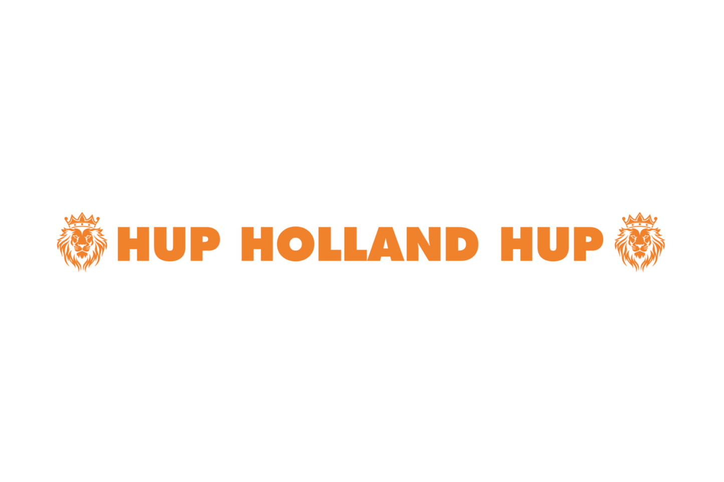 Oranje voorruit autosticker