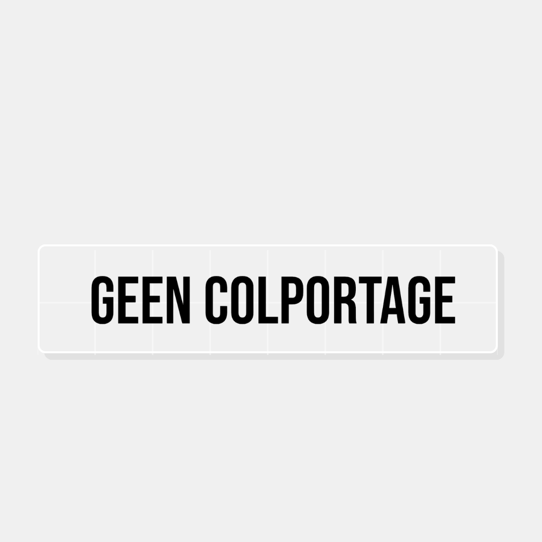 Geen colportage sticker voor op de deur, gesneden vinyl