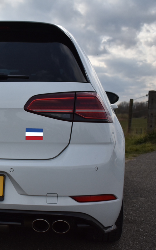 Boeren vlag autosticker (15 x 10 cm) | Steun onze boeren!